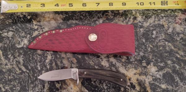 Vintage Case XX USA 10 Dot (1980) Unused Li'l Devil Sheath Knife with Original Leather Sheath Vintage Case XX USA 10 Dot (1980) Unused Li'l Devil Sheath Knife with Original Leather Sheath