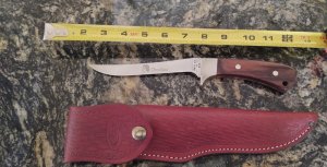 Vintage Case XX USA 9 Dot (1981) Unused Choctaw Fixed Blade Sheath Knife with Original Sheath