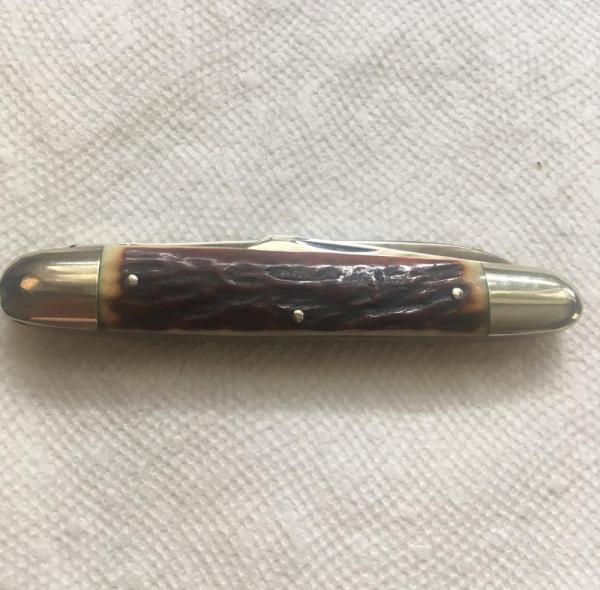 STIDHAM'S  OHIO SLEEVEBOARD WHITTLER DOG HEAD