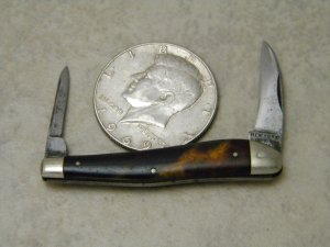 New York Knife Co Tortoise Shell Wharncliff Pen Knife 