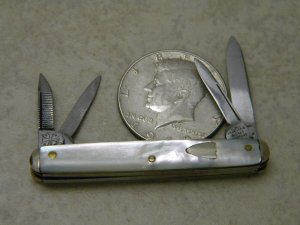 A.W. Bradshaw & Sons Germany XLNT Mother of Pearl Miniature Congress Knife c.1856-1860 Pre Civil War