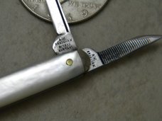 A.W. Bradshaw & Sons Germany XLNT Mother of Pearl Miniature Congress Knife c.1856-1860 Pre Civil War A.W. Bradshaw & Sons Germany XLNT Mother of Pearl Miniature Congress Knife c.1856-1860 Pre Civil War
