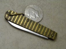 Syracuse Knife Co. Syracuse NY Brass Bottle Opener Scout Knife 