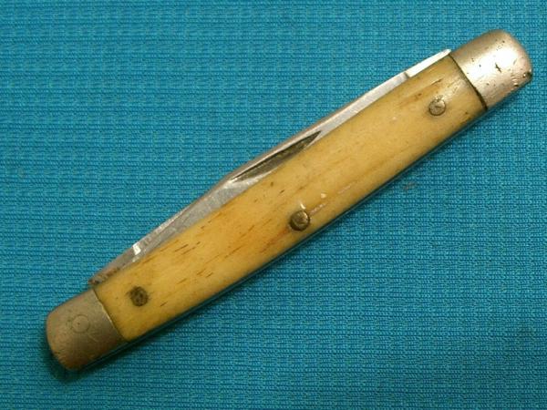 VINTAGE ANTIQUE #43 QUEEN BONE STOCKMAN FOLDING POCKET KNIFE KNIVES OLD VINTAGE ANTIQUE #43 QUEEN BONE STOCKMAN FOLDING POCKET KNIFE KNIVES OLD