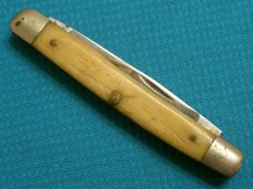 VINTAGE ANTIQUE #43 QUEEN BONE STOCKMAN FOLDING POCKET KNIFE KNIVES OLD VINTAGE ANTIQUE #43 QUEEN BONE STOCKMAN FOLDING POCKET KNIFE KNIVES OLD