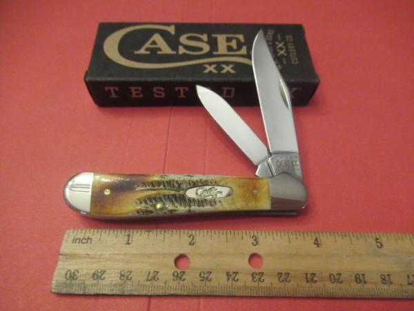 Case XX 2021 Bone Stag Copperhead Pattern # 6.5249 SS Case XX 2021 Bone Stag Copperhead Pattern # 6.5249 SS