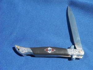 Reproduction German WII Folding lock-back Stiletto / Dagger, World War II Reproduction Knife