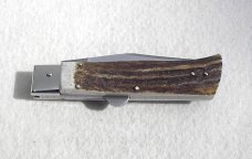 NOS 2011 A.G.A. CAMPOLIN ITALY NICKEL SILVER BOLSTERS GENUINE INDIA SAMBAR STAG HUMPBACK - LAST ONE