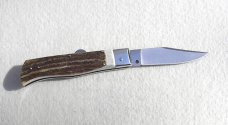 NOS 2011 A.G.A. CAMPOLIN ITALY NICKEL SILVER BOLSTERS GENUINE INDIA SAMBAR STAG HUMPBACK - LAST ONE