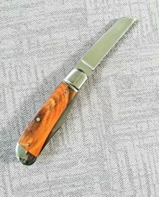Bobby Toole Custom Mammoth Lambsfoot Trapper Knife,CPM-154 ,3.75" closed ,Integral Fluted Bolsters Bobby Toole Custom Mammoth Lambsfoot Trapper Knife,CPM-154 ,3.75" closed ,Integral Fluted Bolsters