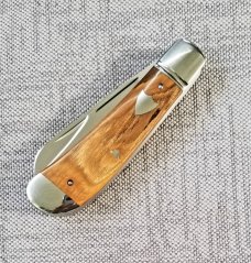 Bobby Toole Custom Mammoth Lambsfoot Trapper Knife,CPM-154 ,3.75" closed ,Integral Fluted Bolsters Bobby Toole Custom Mammoth Lambsfoot Trapper Knife,CPM-154 ,3.75" closed ,Integral Fluted Bolsters