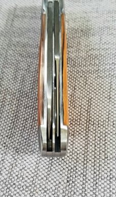 Bobby Toole Custom Mammoth Lambsfoot Trapper Knife,CPM-154 ,3.75" closed ,Integral Fluted Bolsters 