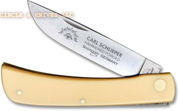 GERMAN EYE BRAND - CLODBUSTER {LARGE} ETCHED BLADE - 4 5/8" CLOSED LENGTH - YELLOW SYNTHETIC HANDLES GERMAN EYE BRAND - CLODBUSTER {LARGE} ETCHED BLADE - 4 5/8" CLOSED LENGTH - YELLOW SYNTHETIC HANDLES