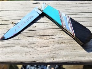 CUST0M GEC GREAT EASTERN CUTLERY #23 AMAZING PAINTED PONY BY MICHAEL PRATER RARE BEAUTIFUL FILE WORK