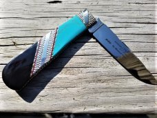 CUST0M GEC GREAT EASTERN CUTLERY #23 AMAZING PAINTED PONY BY MICHAEL PRATER RARE BEAUTIFUL FILE WORK