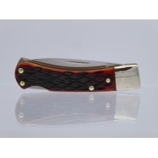 Schrade Old Timer 3OT Bearhead Lockback with Amber American Standard Bone Handles