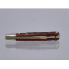 Schrade Old Timer 3OT Bearhead Lockback with Amber American Standard Bone Handles