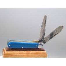 Boker Tree Brand Electricians Knife With Smooth Pacific Blue Bone Handles 