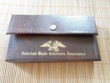 American Blade Col. Assoc. 1988 T 2 Knives leather in pouch Serial #0608 Case & Parker  Edwards