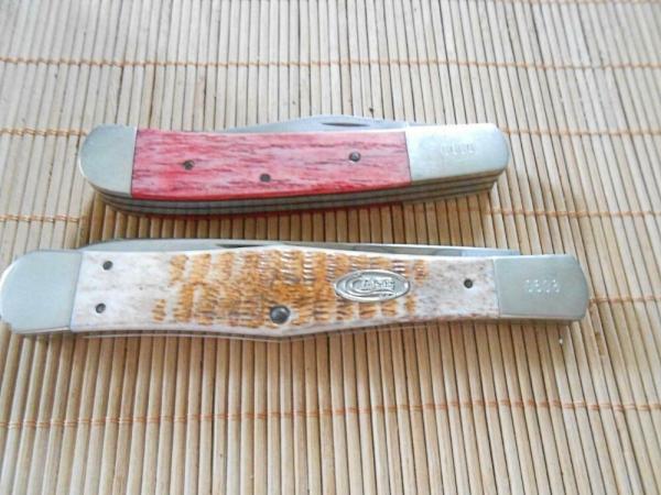 American Blade Col. Assoc. 1988 T 2 Knives leather in pouch Serial #0608 Case & Parker  Edwards