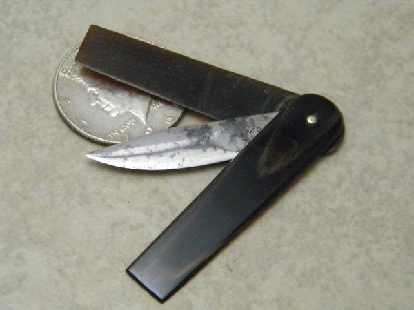 Unbranded Vintage "Wood" Thumb Lancet Knife