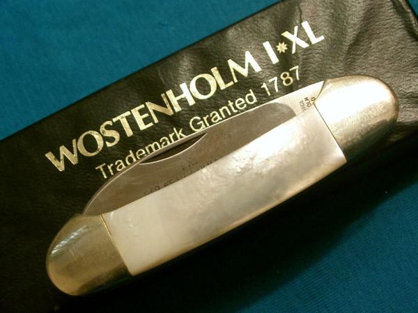 IXL GEORGE WOSTENHOLM SHEFFIELD ENGLAND MOP PEARL CANITTLER FOLDING POCKET KNIFE KNIVES OLD