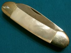 IXL GEORGE WOSTENHOLM SHEFFIELD ENGLAND MOP PEARL CANITTLER FOLDING POCKET KNIFE KNIVES OLD