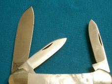IXL GEORGE WOSTENHOLM SHEFFIELD ENGLAND MOP PEARL CANITTLER FOLDING POCKET KNIFE KNIVES OLD