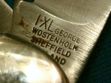 IXL GEORGE WOSTENHOLM SHEFFIELD ENGLAND MOP PEARL CANITTLER FOLDING POCKET KNIFE KNIVES OLD