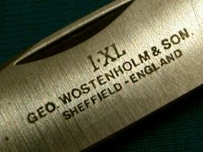 IXL GEORGE WOSTENHOLM SHEFFIELD ENGLAND MOP PEARL CANITTLER FOLDING POCKET KNIFE KNIVES OLD