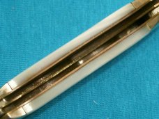 IXL GEORGE WOSTENHOLM SHEFFIELD ENGLAND MOP PEARL CANITTLER FOLDING POCKET KNIFE KNIVES OLD
