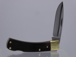 Schrade Old Timer 5OT Bruin Lockback with Streaked Buffalo Horn Handles and a New Blade