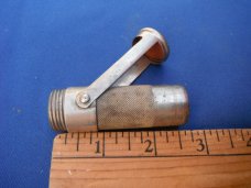 ORIGINAL MARBLE'S GLADSTONE MICH. METAL MATCH SAFE HOLDER PAT'D 1900 ORIGINAL MARBLE'S GLADSTONE MICH. METAL MATCH SAFE HOLDER PAT'D 1900