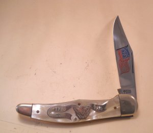 German Boker Bicentennial Folding Hunter Knife 