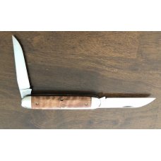 2010 - Great Eastern Cutlery (GEC) - Curly Maple #53 Furtaker Muskrat Knife - 4 1/4" Closed 2010 - Great Eastern Cutlery (GEC) - Curly Maple #53 Furtaker Muskrat Knife - 4 1/4" Closed