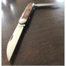 2010 - Great Eastern Cutlery (GEC) - Curly Maple #53 Furtaker Muskrat Knife - 4 1/4" Closed 2010 - Great Eastern Cutlery (GEC) - Curly Maple #53 Furtaker Muskrat Knife - 4 1/4" Closed