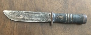 Cattaraugus 225Q 10 3/8" Fixed Blade - WW2 Commando or WWII "fighting knife"