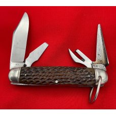 Vintage NEW YORK KNIFE CO Model No. BS1 Official Boy Scouts of America Pocket Knife c.1926-1931 Bone Vintage NEW YORK KNIFE CO Model No. BS1 Official Boy Scouts of America Pocket Knife c.1926-1931 Bone