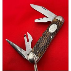 Vintage NEW YORK KNIFE CO Model No. BS1 Official Boy Scouts of America Pocket Knife c.1926-1931 Bone Vintage NEW YORK KNIFE CO Model No. BS1 Official Boy Scouts of America Pocket Knife c.1926-1931 Bone