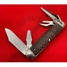 Vintage NEW YORK KNIFE CO Model No. BS1 Official Boy Scouts of America Pocket Knife c.1926-1931 Bone Vintage NEW YORK KNIFE CO Model No. BS1 Official Boy Scouts of America Pocket Knife c.1926-1931 Bone