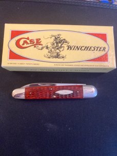 W R Case & Sons Bradford Pa 19USA90 Winchester USA 62091 Red Bone Handle Limited Edition #120 of 250 W R Case & Sons Bradford Pa 19USA90 Winchester USA 62091 Red Bone Handle Limited Edition #120 of 250