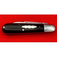 Vintage Early MAHER & GROSH 1-Blade Barehead Jack Folding Pocket Knife - Ebony Scales 