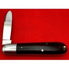 Vintage Early MAHER & GROSH 1-Blade Barehead Jack Folding Pocket Knife - Ebony Scales 