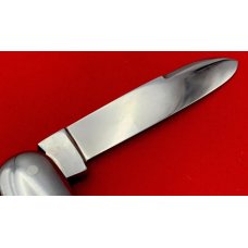Vintage Early MAHER & GROSH 1-Blade Barehead Jack Folding Pocket Knife - Ebony Scales 