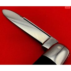Vintage Early MAHER & GROSH 1-Blade Barehead Jack Folding Pocket Knife - Ebony Scales 