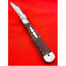 NEW YORK Vintage Rare KNIFE CO 187 Swell Center Lockback Hunting Knife 1882-1931 NEW YORK Vintage Rare KNIFE CO 187 Swell Center Lockback Hunting Knife 1882-1931