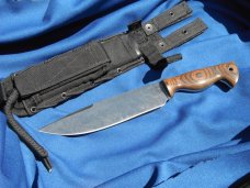 Large Early Large Lon Humphrey Custom Knives, Death Wind Knife 8.5" BLADE. USA Made, Hand Forged