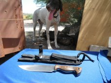 Large Early Large Lon Humphrey Custom Knives, Death Wind Knife 8.5" BLADE. USA Made, Hand Forged Large Early Large Lon Humphrey Custom Knives, Death Wind Knife 8.5" BLADE. USA Made, Hand Forged