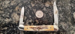 Case USA 6.52109X SS Baby Copperhead Bone Stag Handles 4 Dot (2006)
