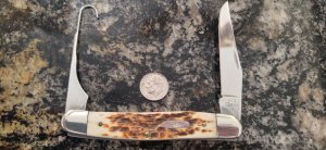 Case XX USA 2006 Bone 6247H SS Bird Hook Knife